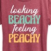 Women's - Instant Message - Looking Beachy Feeling Peachy Short Sleeve Graphic T-Shirt - 2 of 4