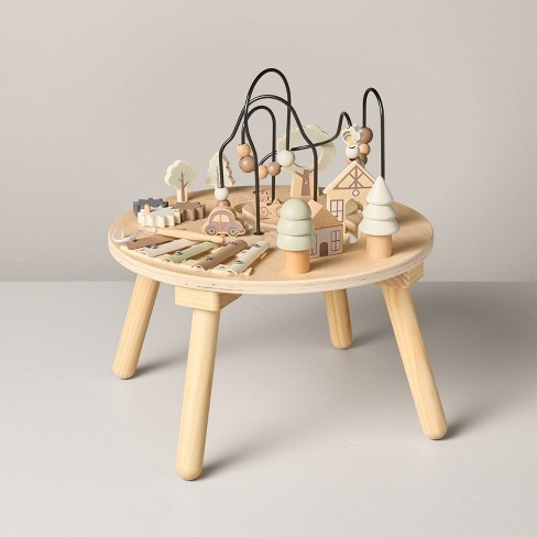 Kids wooden play table hotsell