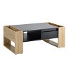 Coffee Table With Storage,Two Tone Coffee Table With 2 Drawers And Hidden Compartments,Coffee Tables For Living Room-Cuddlewood - 3 of 4