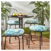 Kensington Garden 4pc 15"x15" Outdoor Bistro Chair Cushions - 2 of 4