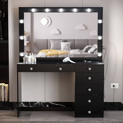Kate Lighted Makeup Vanity - Boahaus