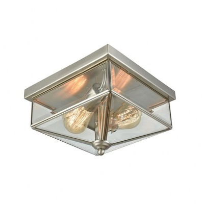Thomas Lighting Lankford 2 - Light Flush Mount in  Brushed Nickel