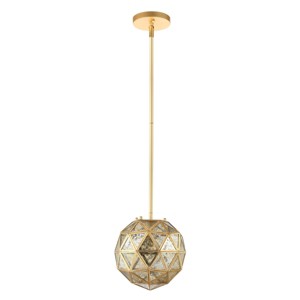 Relma 9" Pendant - PND4108 - Brass - Safavieh - 1 of 4