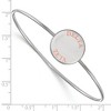 Black Bow Jewelry Sterling Silver Delta Zeta Greek Life Bangle Bracelet 7 Inch - 2 of 3