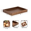 Kate and Laurel Lissi Rectangle Tray, 16x12, Walnut Brown - 2 of 4