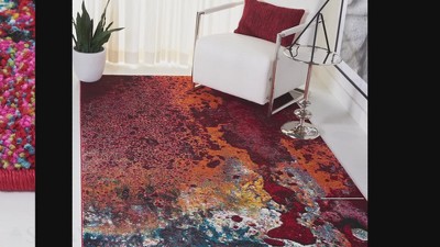 Safavieh Glacier Blue Multi Abstract Square Area Rug