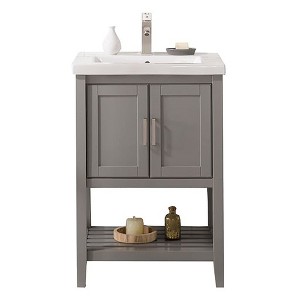 Legion Furniture 24 Inches Kd Gray Sink Vanity - 1 of 4