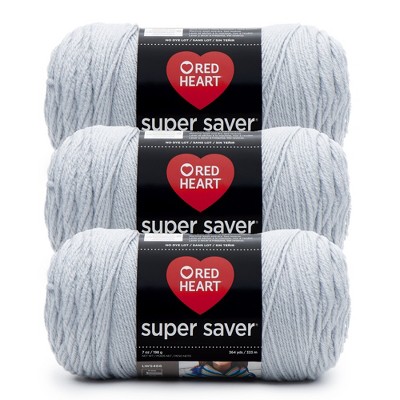 Red Heart Super Saver Yarn 24 Pack-Light Gray