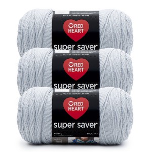 Red Heart Super Saver Yarn 24 Pack-Light Gray - 1 of 4