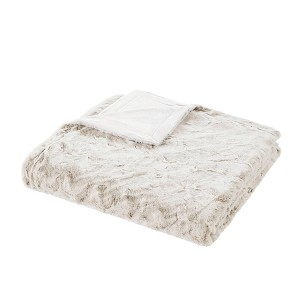 Alaina Faux Fur Throw - 1 of 4
