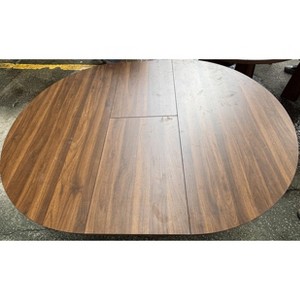 43.3''-59'' Round Dining Table for 4-6, Extendable Dining Room Table, Oval Kitchen Table for Dining Room, Kitchen, Living Room - 1 of 1