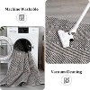 Printed Area Rug with Braided-Look Texture - Machine Washable, Non-Slip Indoor Carpet for Living Room, Bedroom - 4 of 4