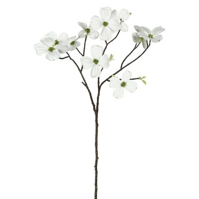 Artificial Single Dogwood (Pk/3) (28") White - Vickerman