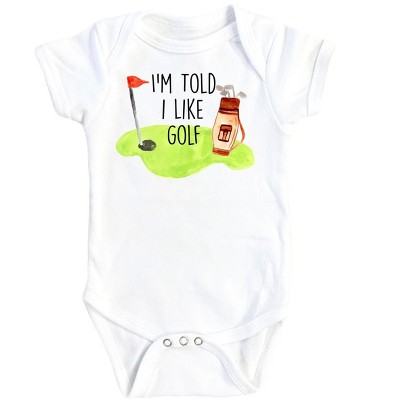 I Love Golf - Baby Boy Girl Clothes Infant Onesie® Funny Cute Newborn GS1