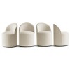 Modern Dining Chairs Set of 4 Upholstered Dining Chair with Castors Round Dining Room Chair Cushioned Backrest Dining Chair for Kitchen -Tanpinhause - 2 of 4