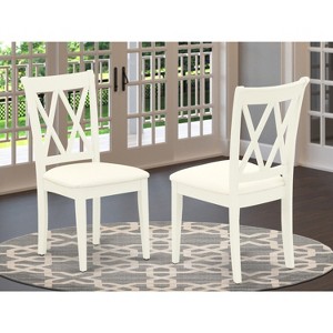 HomeStock Clarksville Double X-back chairs with Linen Fabric Fabric Seat - 1 of 4