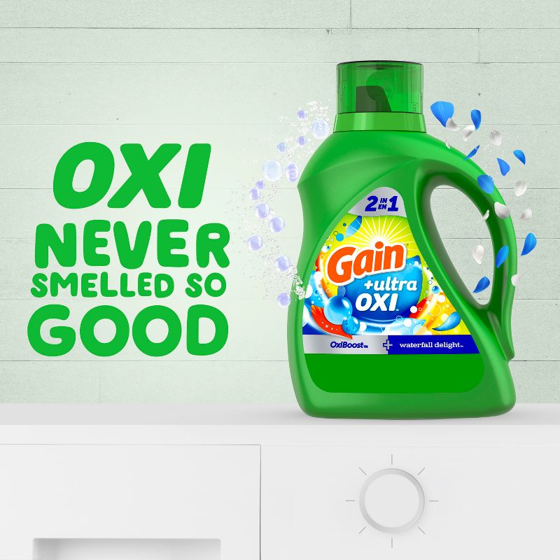 Gain Liquid Oxi Waterfall Laundry Detergent, 5 of 10