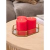 3x4 inch Pillar Candles Set of 3 ¨C Unscented Dripless Rustic Candles for Decor, Centerpieces, Weddings - 4 of 4