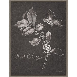Amanti Art Black and White Chalkboard Christmas II by Beth Grove Canvas Wall Art Print Framed 23 x 30-in. - 1 of 4