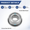 Unique Bargains Chrome Steel Durable Multipurpose Use Flanged Ball Bearing - 2 of 4