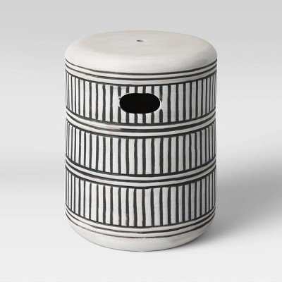 Debossed Stoneware Patio Accent Table - Opalhouse™