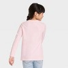 Girls' 'Love' Long Sleeve Graphic T-Shirt - Cat & Jack™ Light Pink - image 3 of 3