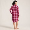 Lands' End Women's Flannel Long Sleeve Sleepshirt Nightgown - 2 of 4