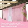 Low Bunk With Stairs, Easy Slide & Light Pink & Gold Princess Curtain - 4 of 4