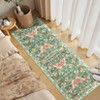 Modern Pastoral Machine Washable Area Rug Non Slip Soft Floral Butterfly Printed Indoor Floor Cover Low Pile Non Shedding Rug for Living Room Bedroom - 2 of 4