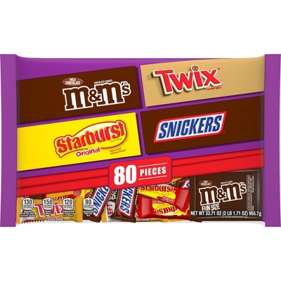 M&m's Variety Pack Fun Size Chocolate Candy Assortment - 55pc : Target