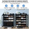 Garvee Shoe Cabinet with Glass Doors, 5-Tier Entryway Shoe Organizer Storage Rack with Large Storage and Adjustable Shelves for Hallway, Living Room - 4 of 4