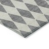 Gray And Ivory Geometric Washable Indoor Outdoor Area Rug - 4 of 4