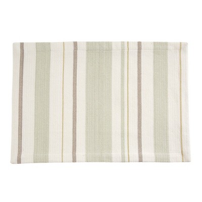 Split P Patience Stripe Placemat Set - White