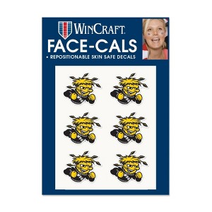 NCAA 2025 6pk Face Decals Wichita State Shockers - 1 of 3