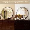 Aoibox Round Wall Mirror with Brushed Aluminum Frame, Modern Decorative Circle Mirror for Bathroom, Living Room, Bedroom, Entryway - 4 of 4