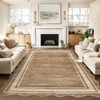 TackView Modern Bordered Runner Rug, Washable Irregular Area Rugs, Non-Slip  Carpet for Bedroom Dining Room Home Office - 3 of 4