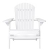 Foldable Acacia Wood Patio Accent Chair With Stackable Arm Rest,Slatted Seat And Back,Adirondack Chairs Folding,Patio Chair Outdoor -Maison Boucle - 4 of 4
