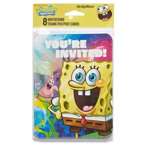 SpongeBob SquarePants Invitation/Thank You Card Pack - 16ct