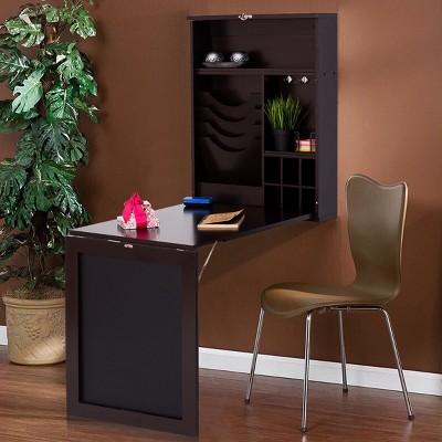 Costway Wall Mounted Table Convertible Desk Fold Out Space Saver Chalkboard coffee