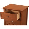 NicBex 3 Drawer Nightstand End Table,Wood Side Table with Round Knob Handles for Bedroom,Living Room,Bedside - 3 of 4