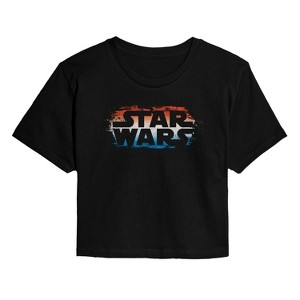 Women's - Star Wars -  Cropped Graphic T-Shirt - 1 of 4