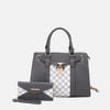 MKF Collection Christine Circular Print Vegan Leather Satchel Bag for Women with Matching Wallet by Mia K - 2 of 4