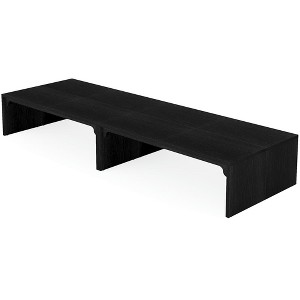 Resenkos Computer Desk, Office Desk, Study Desk,78.7" Two Person Desk, Wood Long Computer Desk Double Desk,Black - 1 of 4