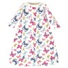 Touched by Nature Baby Girls Organic Cotton Long-Sleeve Wearable Sleeping Bag, Sack, Blanket, Bright Butterflies - 3 of 3