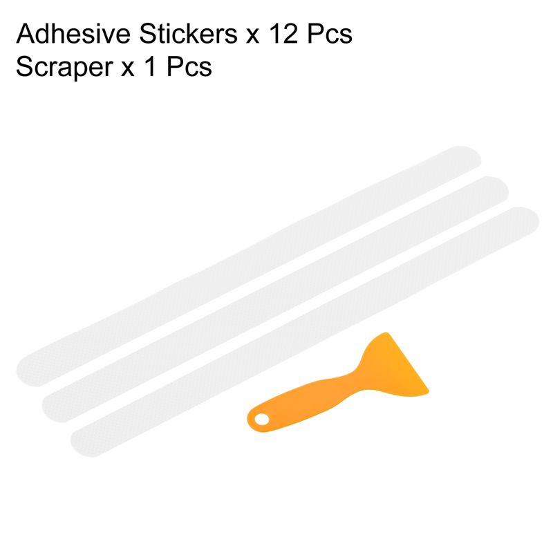 Unique Bargains Safety Shower Adhesive Non-Slip Bathtub Stickers with Scraper, 3 of 6