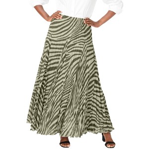 Jessica London Flowing Crinkled Maxi Skirt - 1 of 4