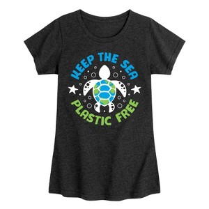 Girls' - Instant Message - Earth Day Fitted Short Sleeve Graphic T-Shirt - 1 of 4