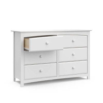 Kenton Classic White 6-Drawer Nursery Dresser with Safety Stops