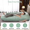 LISM U Shaped Maternity Full Body Pillow for Women with Hip,Back Pain Support - 3 of 4