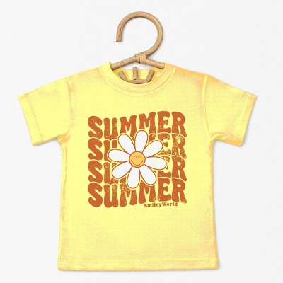 The Juniper Shop SmileyWorld Summer Wave Stacked Toddler Short Sleeve Tee